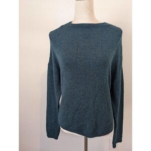 Silence & Noise Urban Outfitters Funnel Neck Sweater Dark Teal Blue Green Small